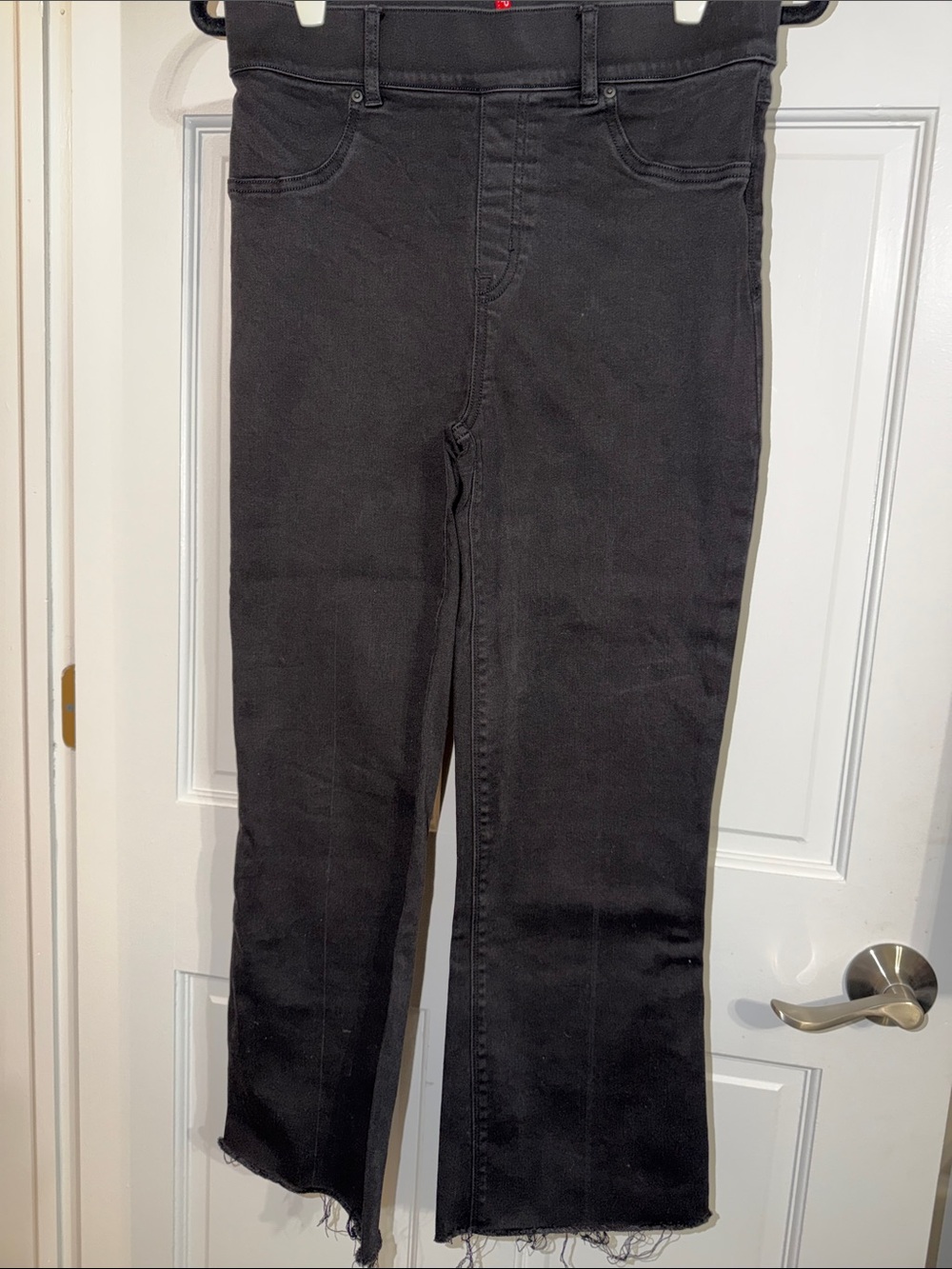 SPANX Black High-Waist Flare Jeans